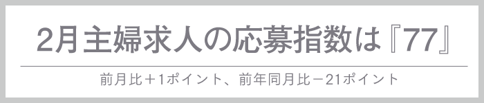 2月の求人応募指数